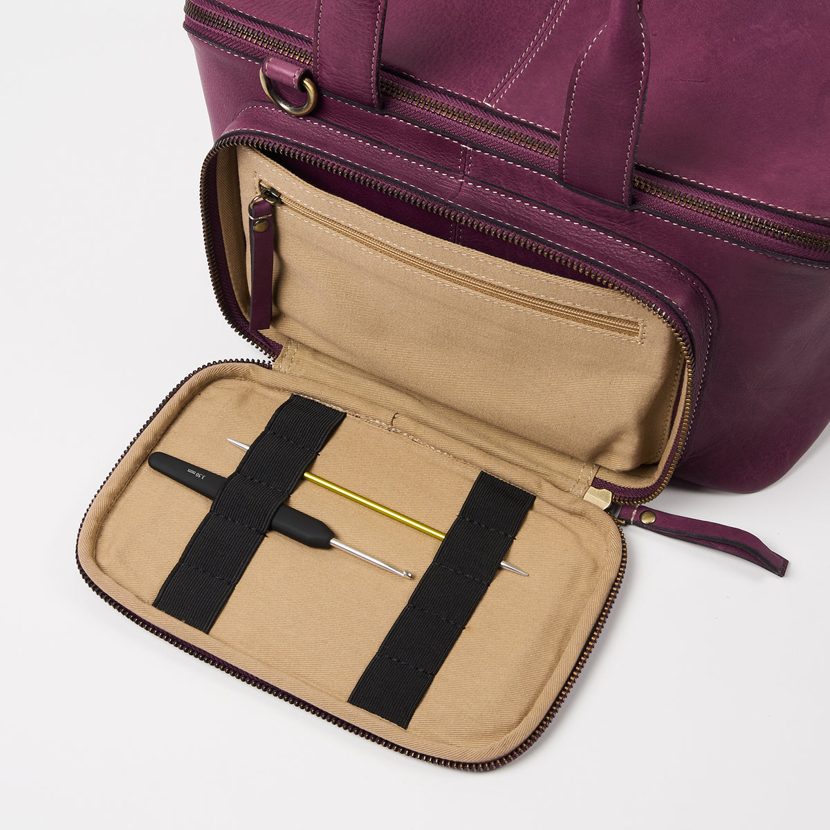 PROJECT 39 - AUBERGINE - CROSSBODY PROJECT ORGANISER