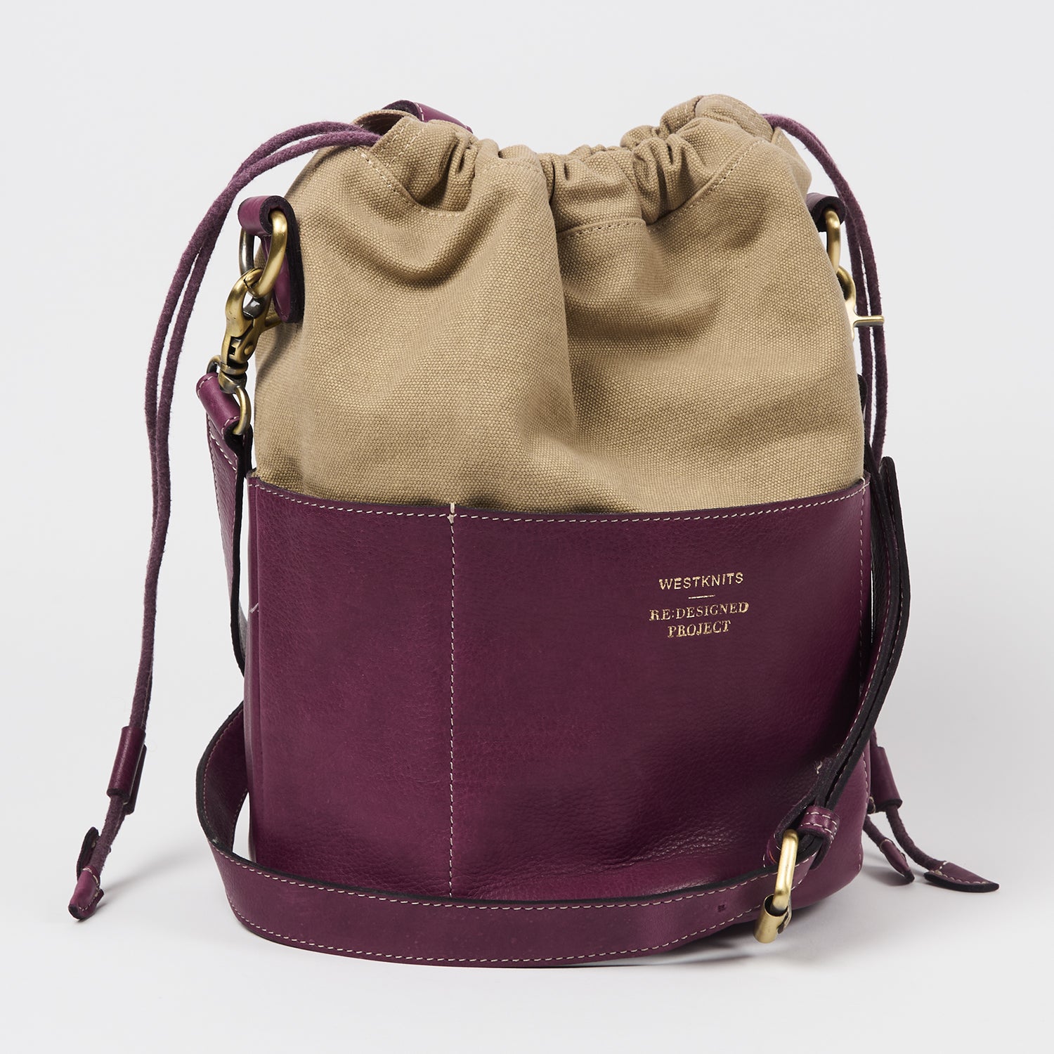Re:Designed POS ONLY: PROJECT 61 - AUBERGINE - DRAWSTRING PROJECT ORGANISER Project Bags