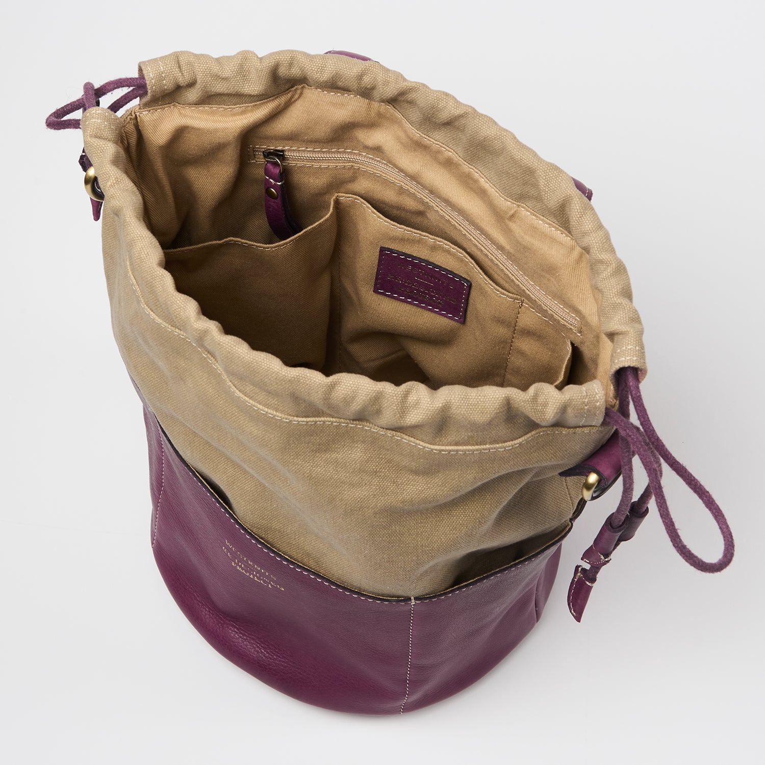PROJECT 61 - AUBERGINE - DRAWSTRING PROJECT ORGANISER