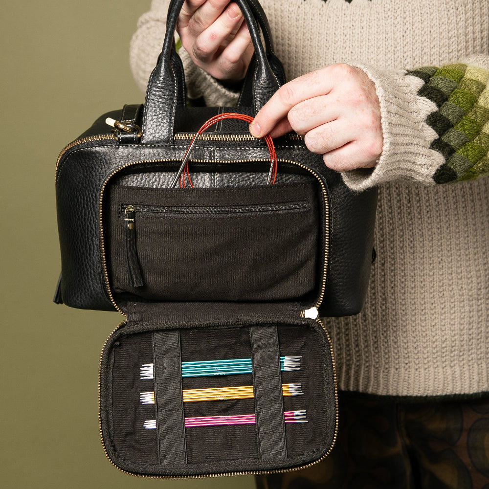 Re:Designed Project 39 — Large Leather Crossbody Knitting Project