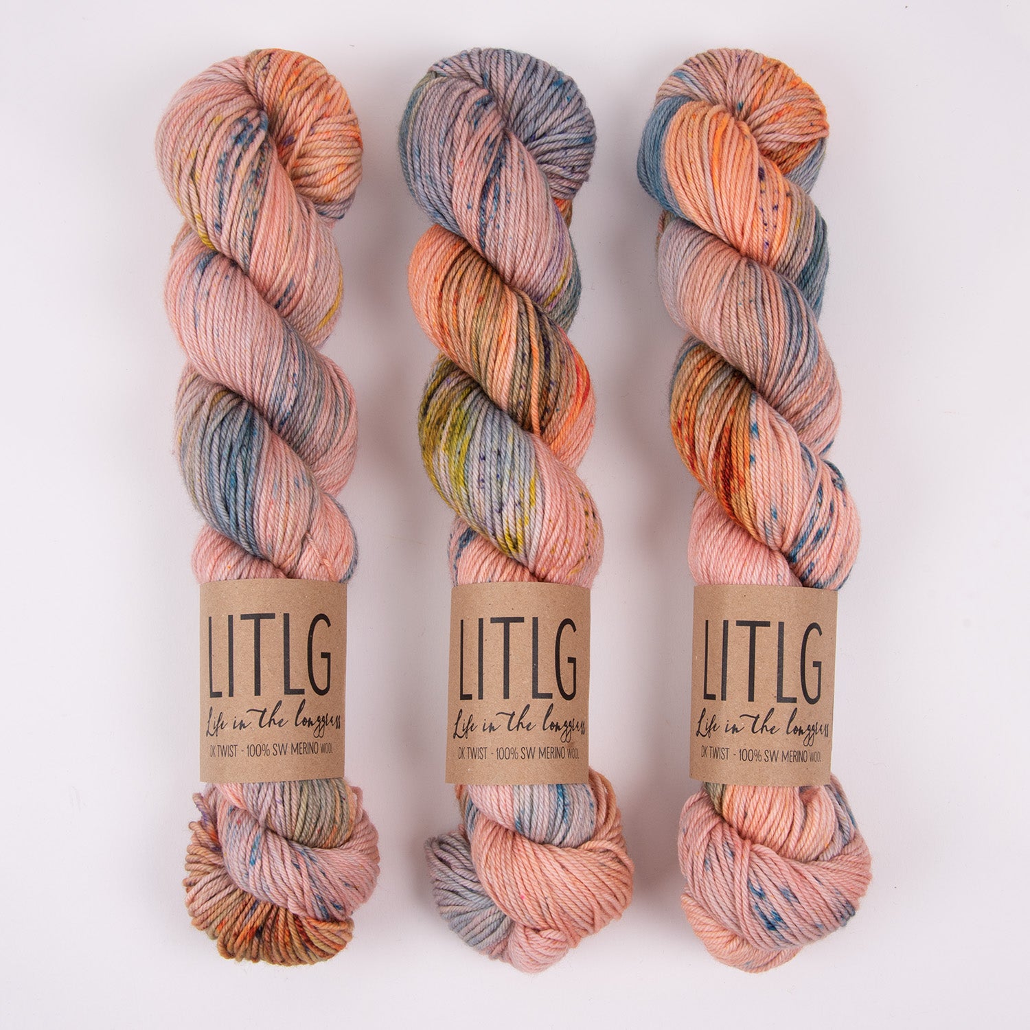 Life in The Long Grass LITLG DK TWIST - REALM Merino wool DK multicolour Yarn