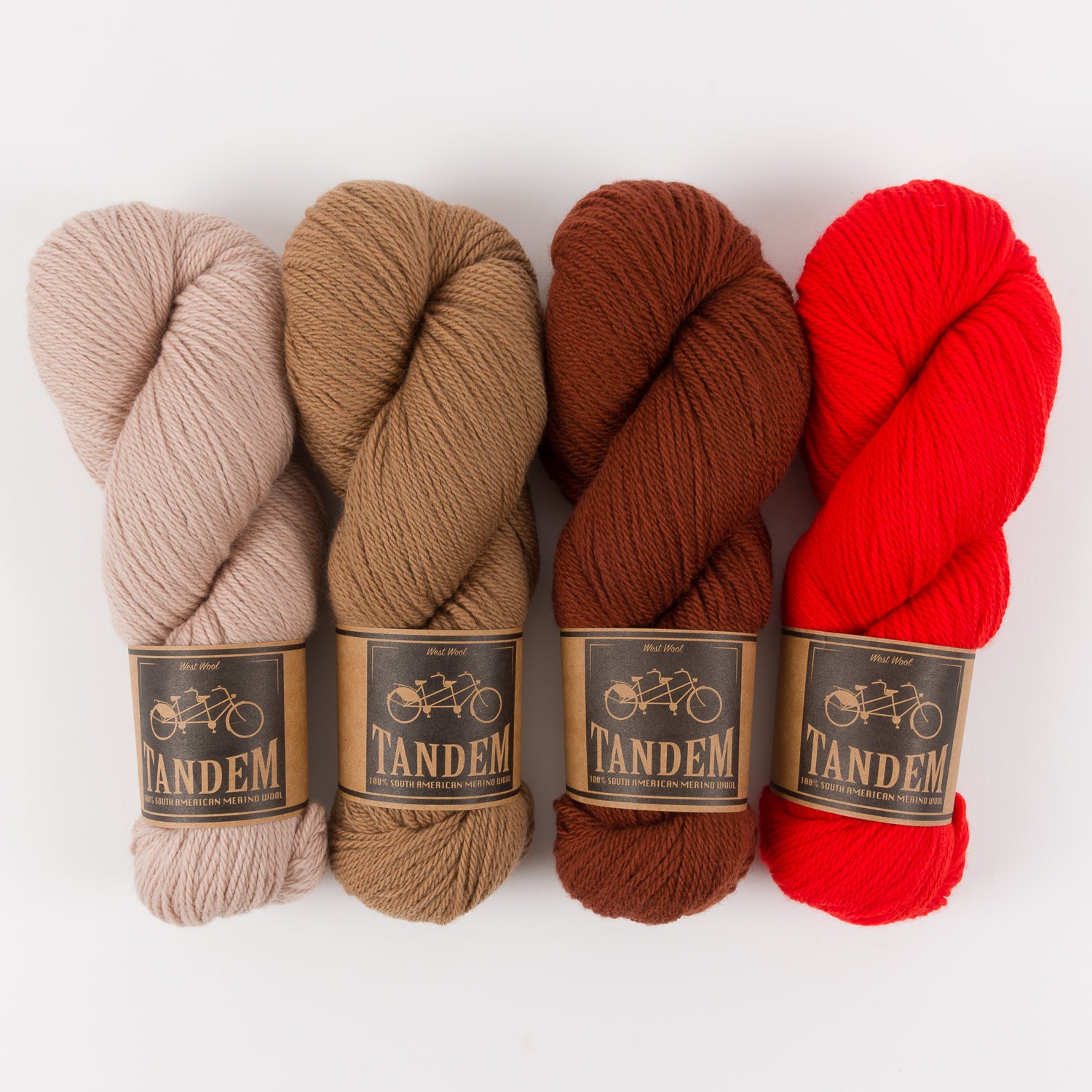 West Wool STARFLANKET - SANDY STAR Merino wool DK brown red Westknits Kits