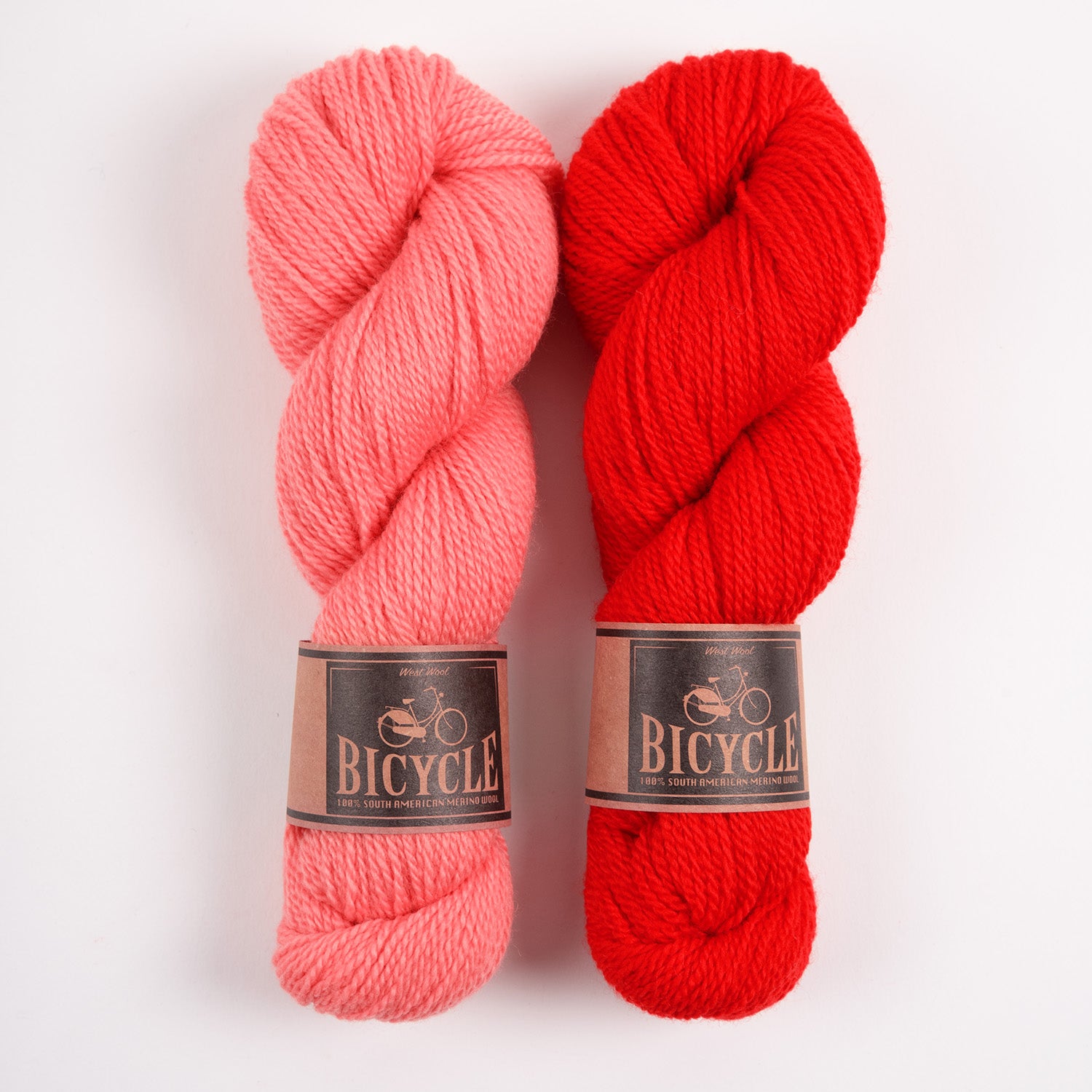 West Wool PISU TOP - HOT FLAMINGO Merino wool Fingering Designer Kits
