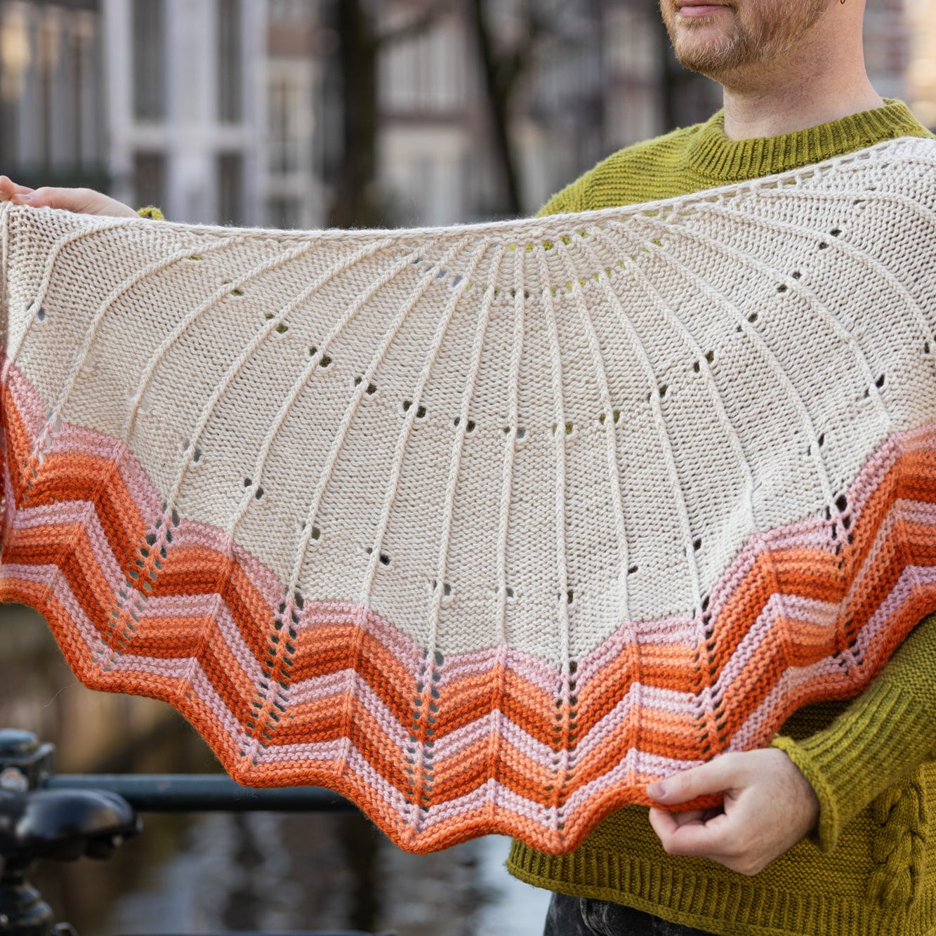Westknits WESTKNITS SAMPLE - RETRO CHEVRON SHAWL Samples