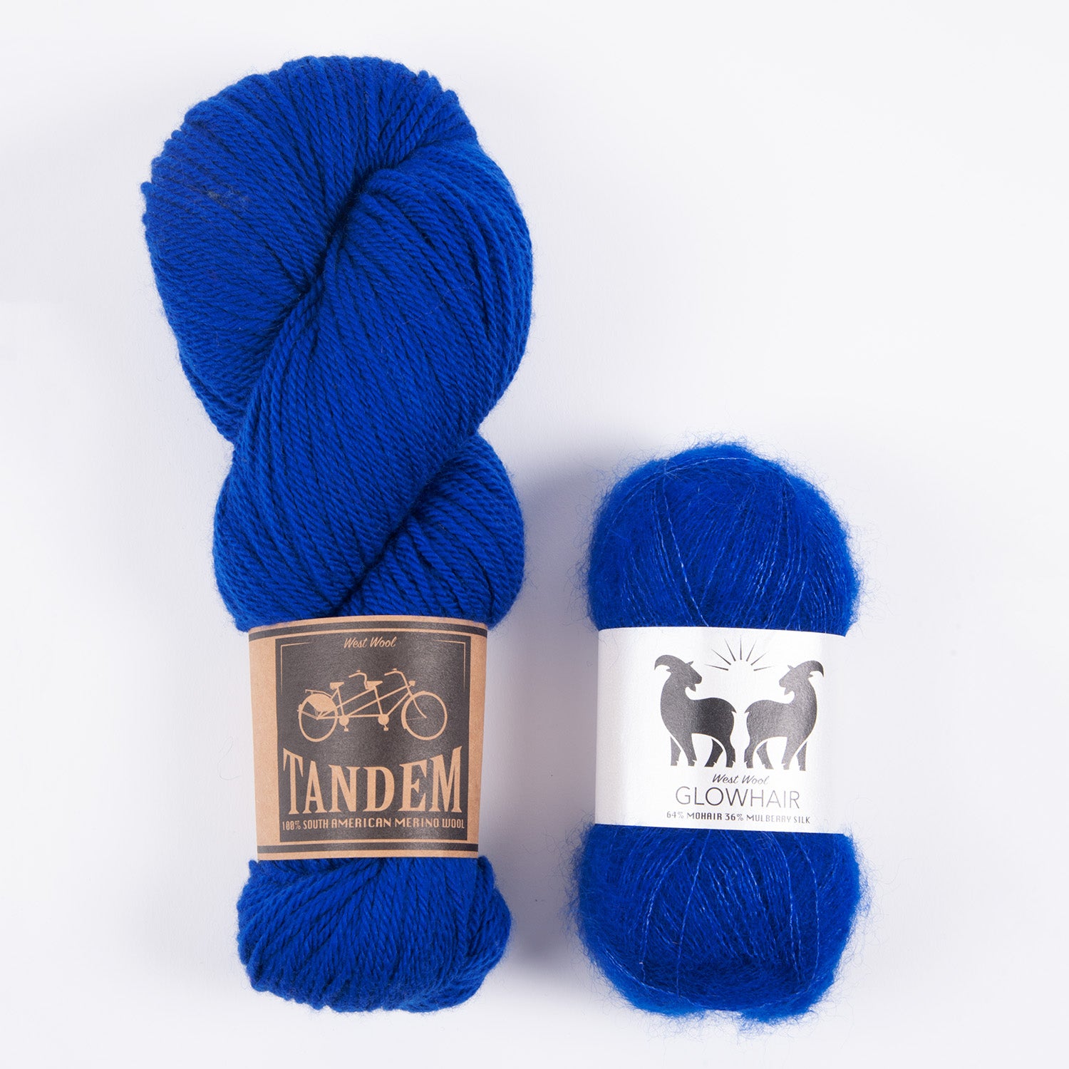 West Wool BRIOSHAWL DK - ROYAL Merino wool Mohair Silk DK Westknits Kits