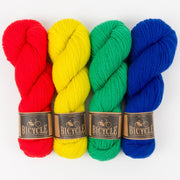 West Wool HOT GREEN Merino wool Fingering Quick Kits