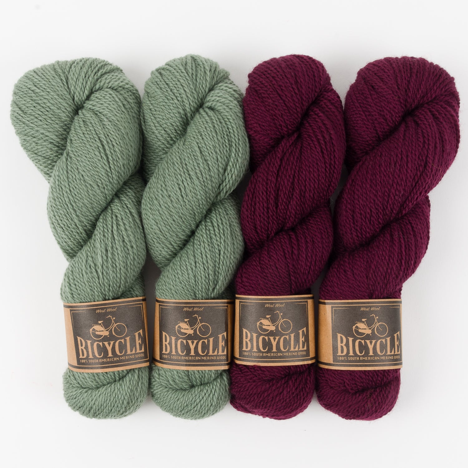 West Wool BEAUTIFUL SAGE Merino wool Fingering Quick Kits