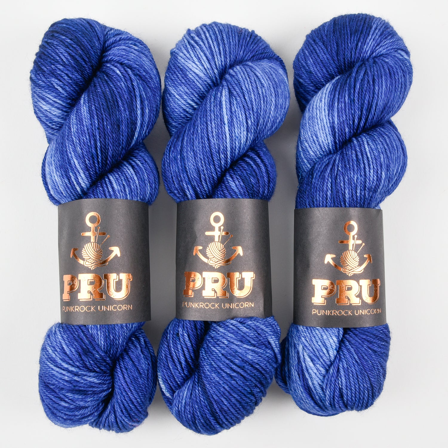 Punk Rock Unicorn SOUL DK - SANTORINI Merino wool Nylon DK Sock blue Yarn