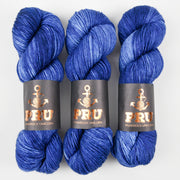 Punk Rock Unicorn SOUL DK - SANTORINI Merino wool Nylon DK Sock blue Yarn