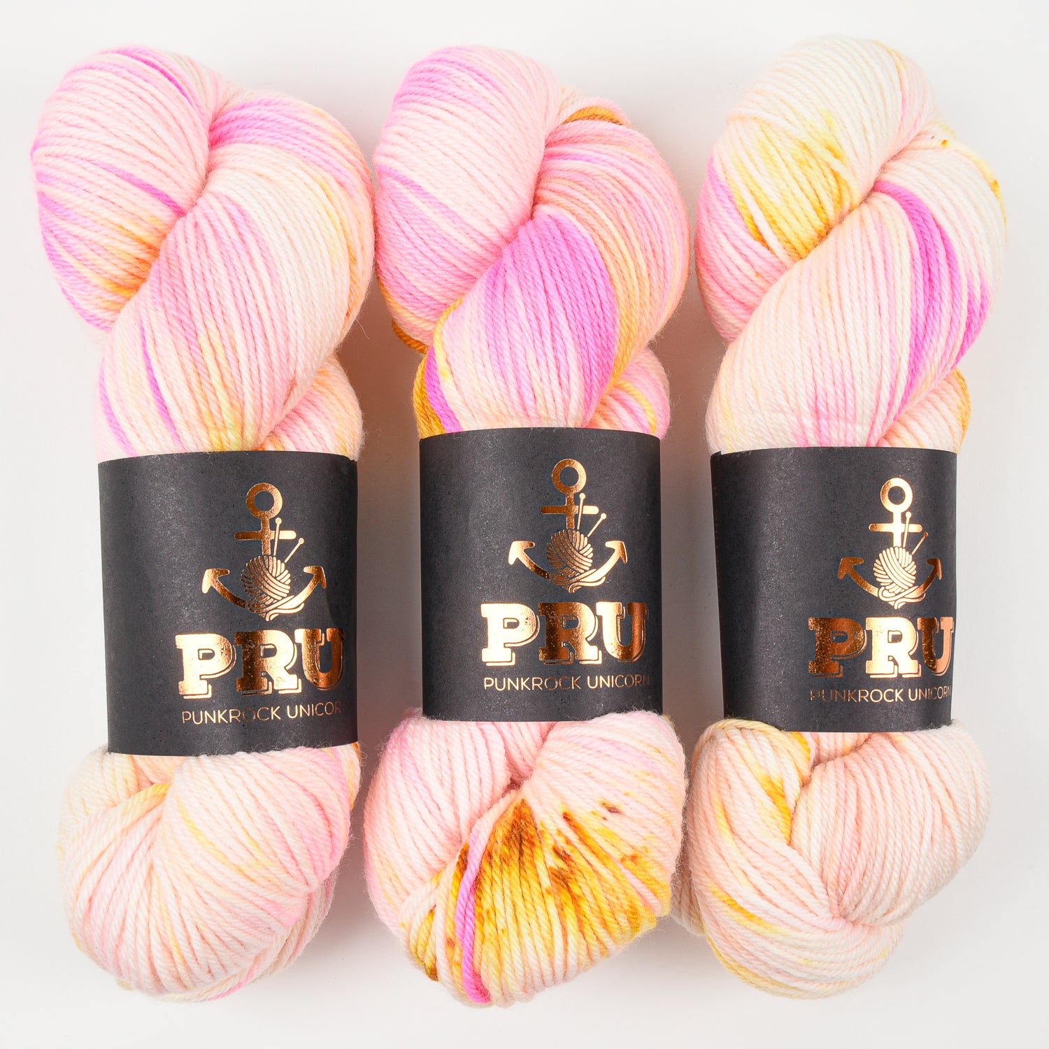 Punk Rock Unicorn SOUL DK - SHINE Merino wool Nylon DK Sock pink Yarn