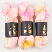 Punk Rock Unicorn SOUL DK - SHINE Merino wool Nylon DK Sock pink Yarn