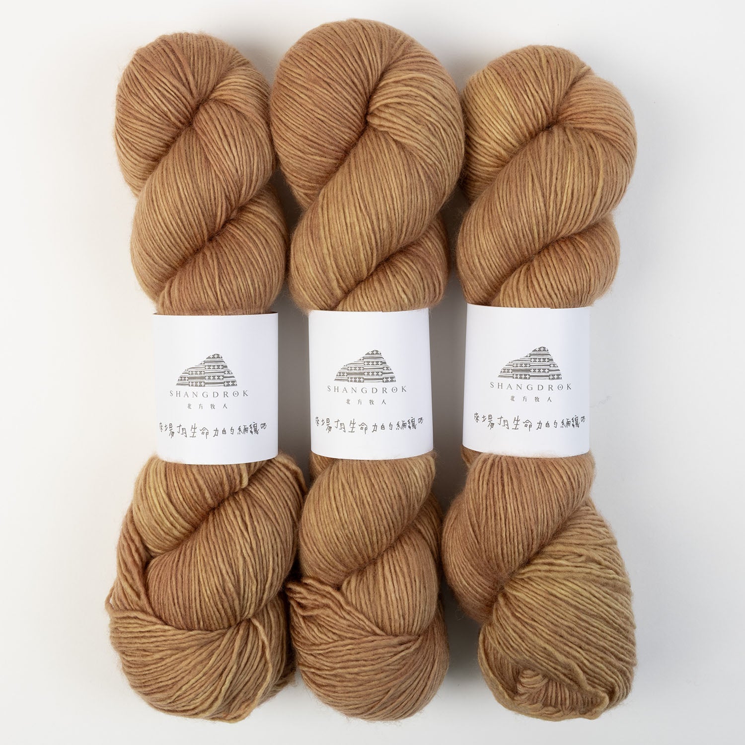 Shangdrok SINGLE MERINO - 3-YEAR-OLD SUN DRIED RADISH Merino wool Fingering brown beige Yarn