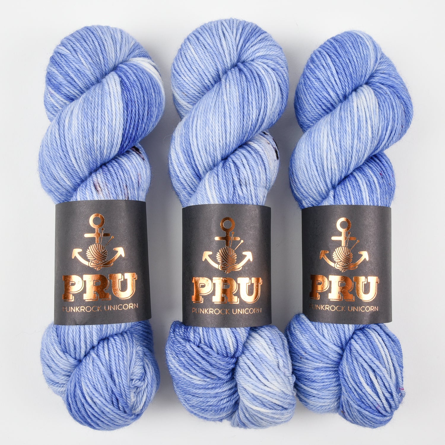 Punk Rock Unicorn SOUL DK - SKY Merino wool Nylon DK Sock blue Yarn