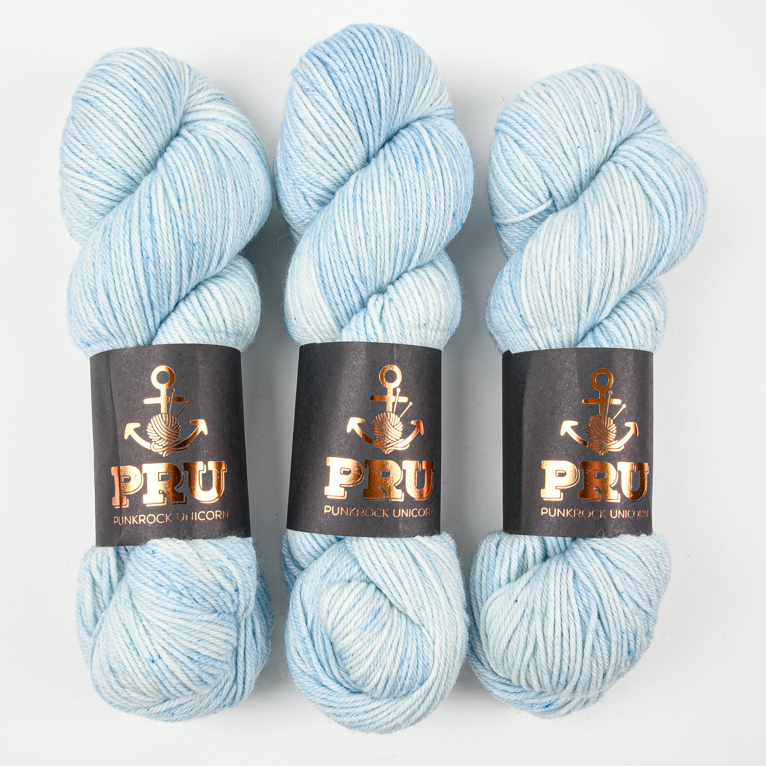 Punk Rock Unicorn SOUL DK - SLIGHT BLUE Merino wool Nylon DK Sock blue Yarn