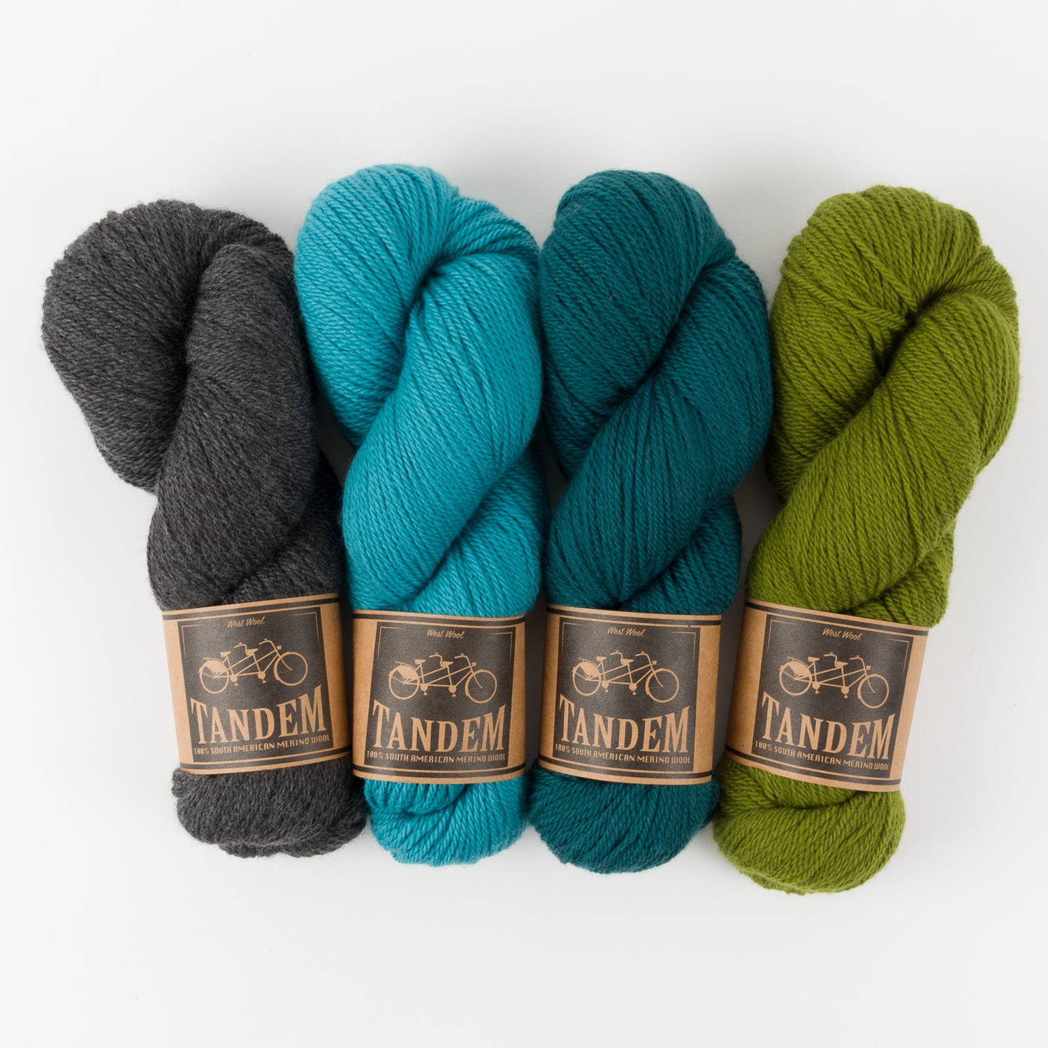West Wool SLIPSTRAVAGANZA BLANKET - OLIVE BLANKET Merino wool DK green blue Westknits Kits