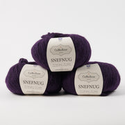 CaMaRose SNEFNUG - MØRK LILLA Alpaca Cotton Merino wool Aran purple Yarn