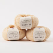 CaMaRose SNEFNUG - VANILJE Alpaca Cotton Merino wool Aran cream Yarn