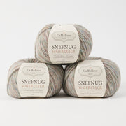 CaMaRose SNEFNUG WATERCOLOR - BIRKESKOV Alpaca Cotton Merino wool Aran multicolour cream Yarn