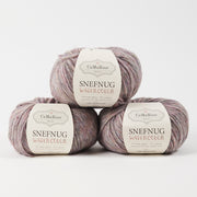 CaMaRose SNEFNUG WATERCOLOR - BJERGTOP Alpaca Cotton Merino wool Aran purple multicolour Yarn