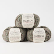 CaMaRose SNEFNUG WATERCOLOR - SKOVBUND Alpaca Cotton Merino wool Aran grey multicolour Yarn