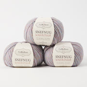 CaMaRose SNEFNUG WATERCOLOR - SKOVSØ Alpaca Cotton Merino wool Aran purple multicolour Yarn