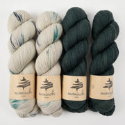 Mominoki Yarn SNOWY FOREST Merino wool Polyamide Fingering Quick Kits