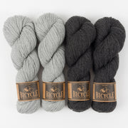 West Wool HEATHERED MOUSE Merino wool Fingering Quick Kits
