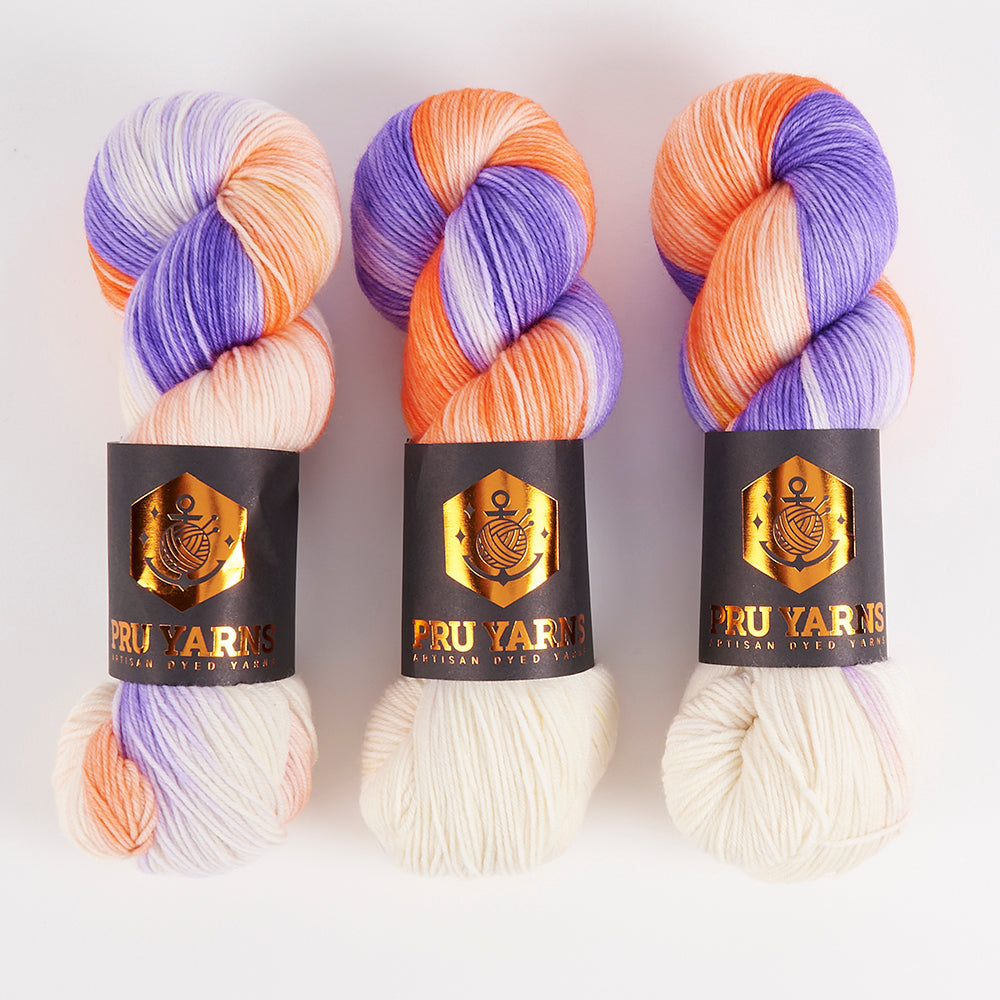 Punk Rock Unicorn SOUL - ANN'S ATELIER Merino wool Nylon Fingering  Sock multicolour Yarn