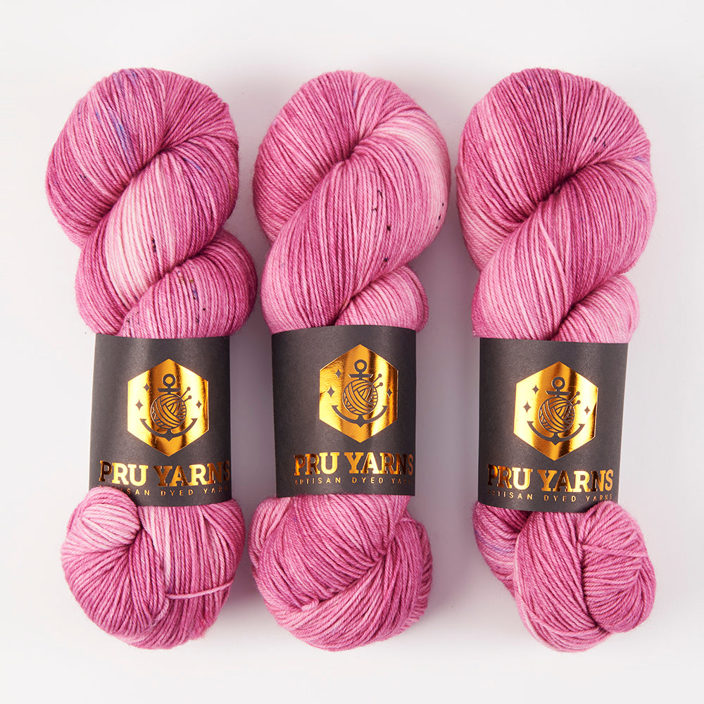 Punk Rock Unicorn SOUL - CASSIS Merino wool Nylon Fingering  Sock pink Yarn