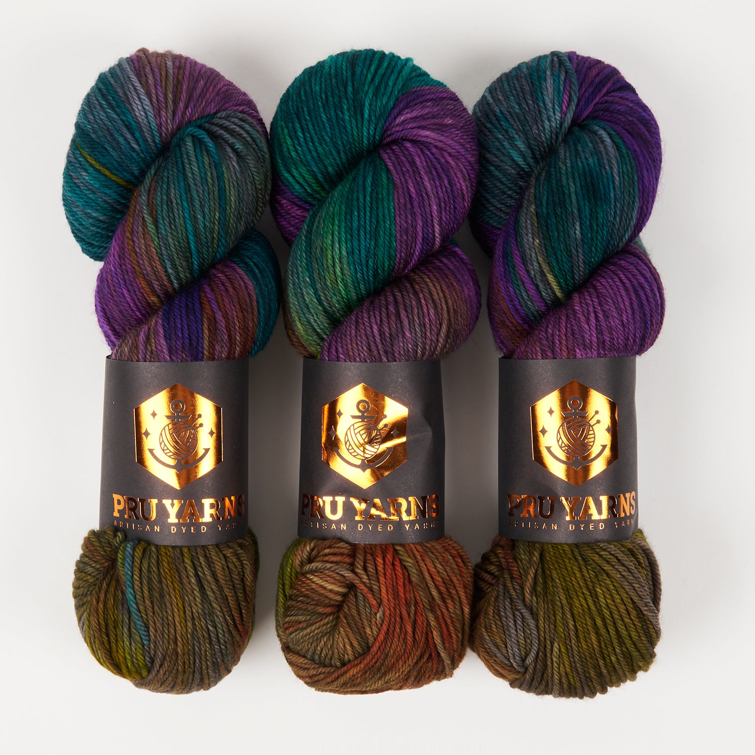 Punk Rock Unicorn SOUL DK - SPILLED OIL Merino wool Nylon DK Sock multicolour Yarn