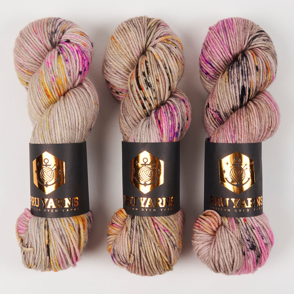 Punk Rock Unicorn SOUL DK - COBWEB Merino wool Nylon DK Sock beige Yarn