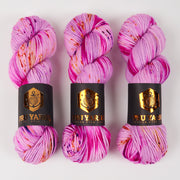 Punk Rock Unicorn SOUL DK - FLIEDER SPEX PINK Merino wool Nylon DK Sock pink Yarn