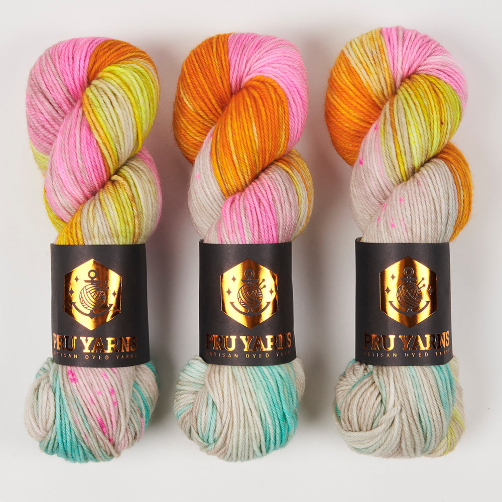 Punk Rock Unicorn SOUL DK - STRANDBAR Merino wool Nylon DK Sock multicolour Yarn