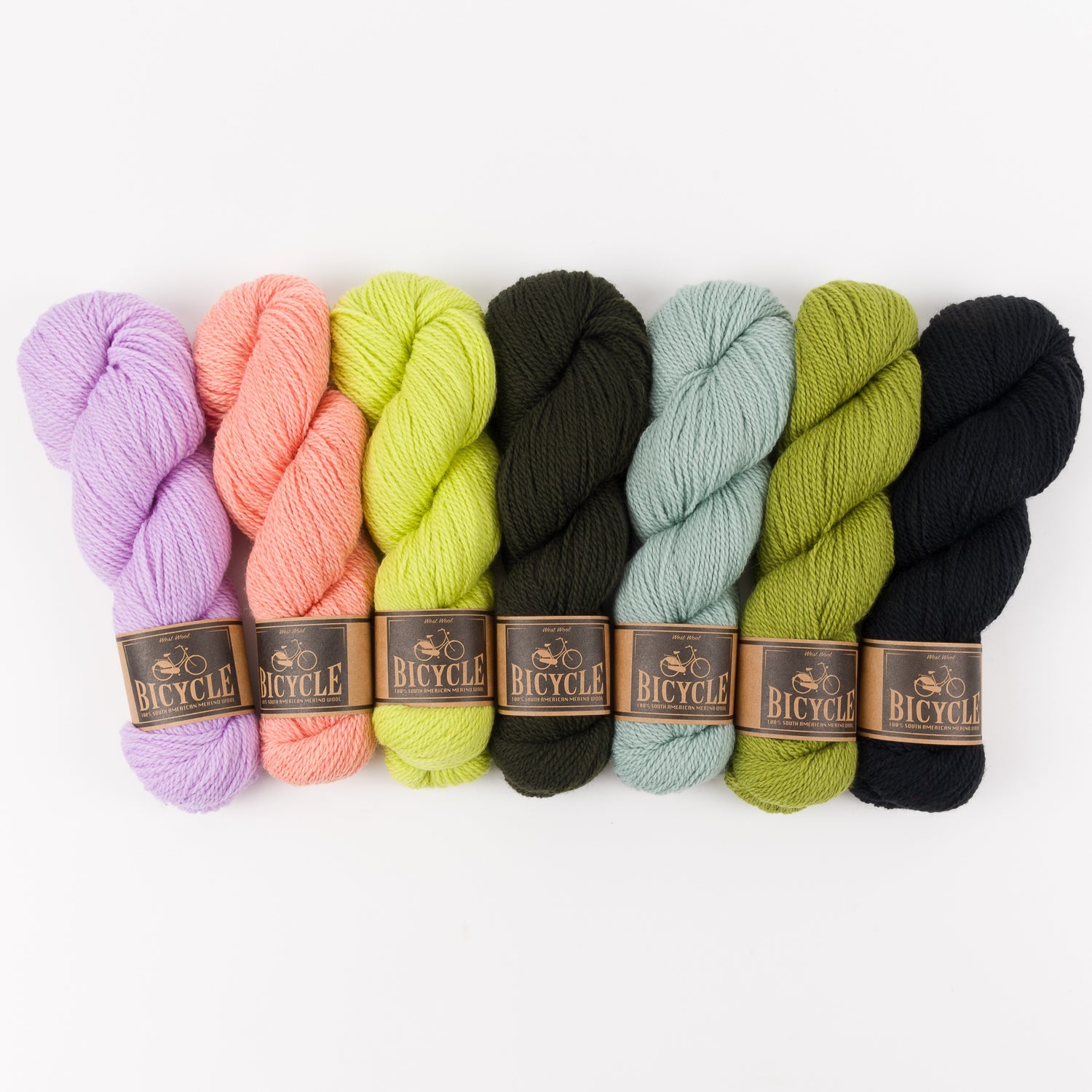 West Wool WESTKNITS KIT - STARFISH SURPRISE Merino wool Fingering green coral purple Westknits Kits