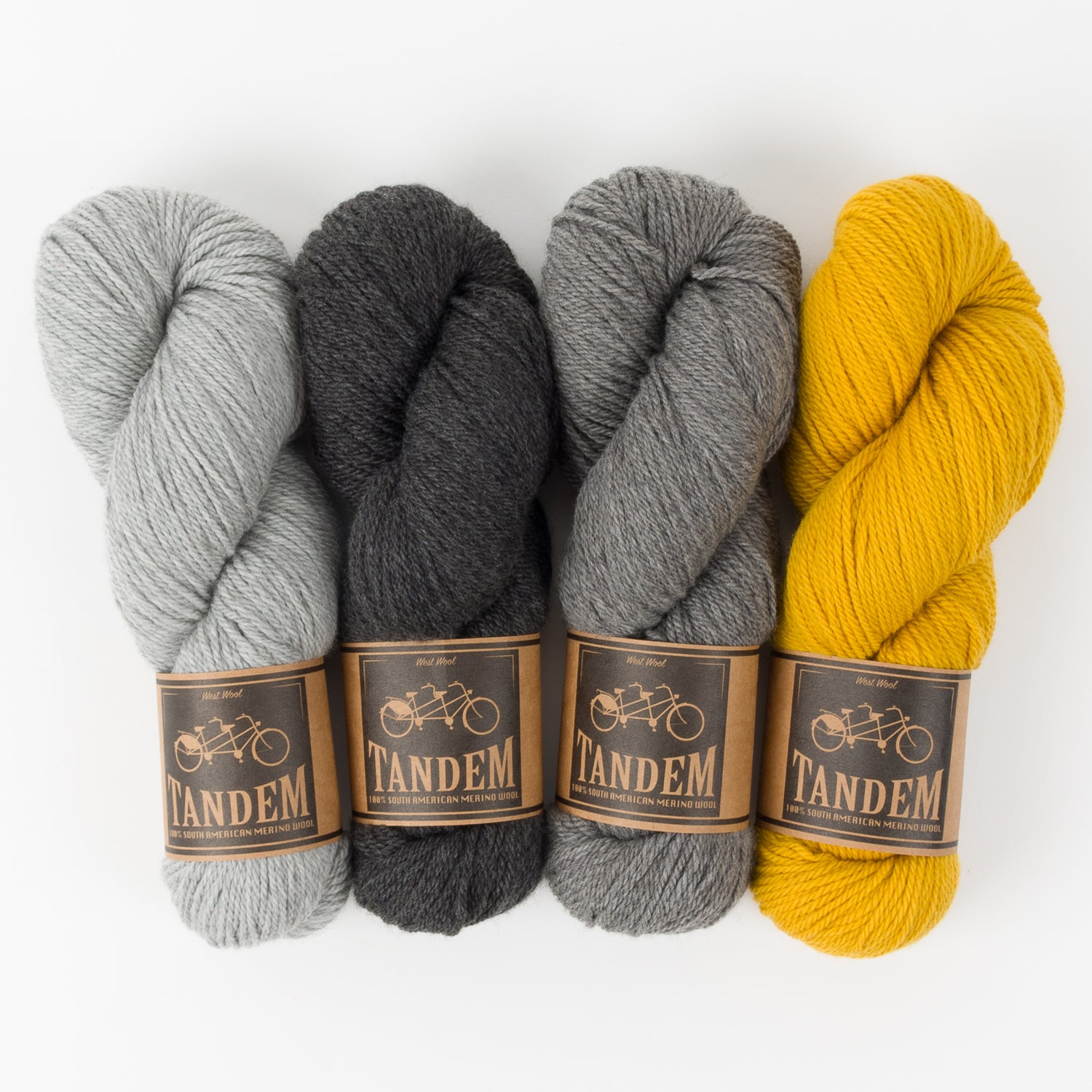 West Wool STARFLANKET - GLOWING STAR Merino wool DK yellow grey Westknits Kits