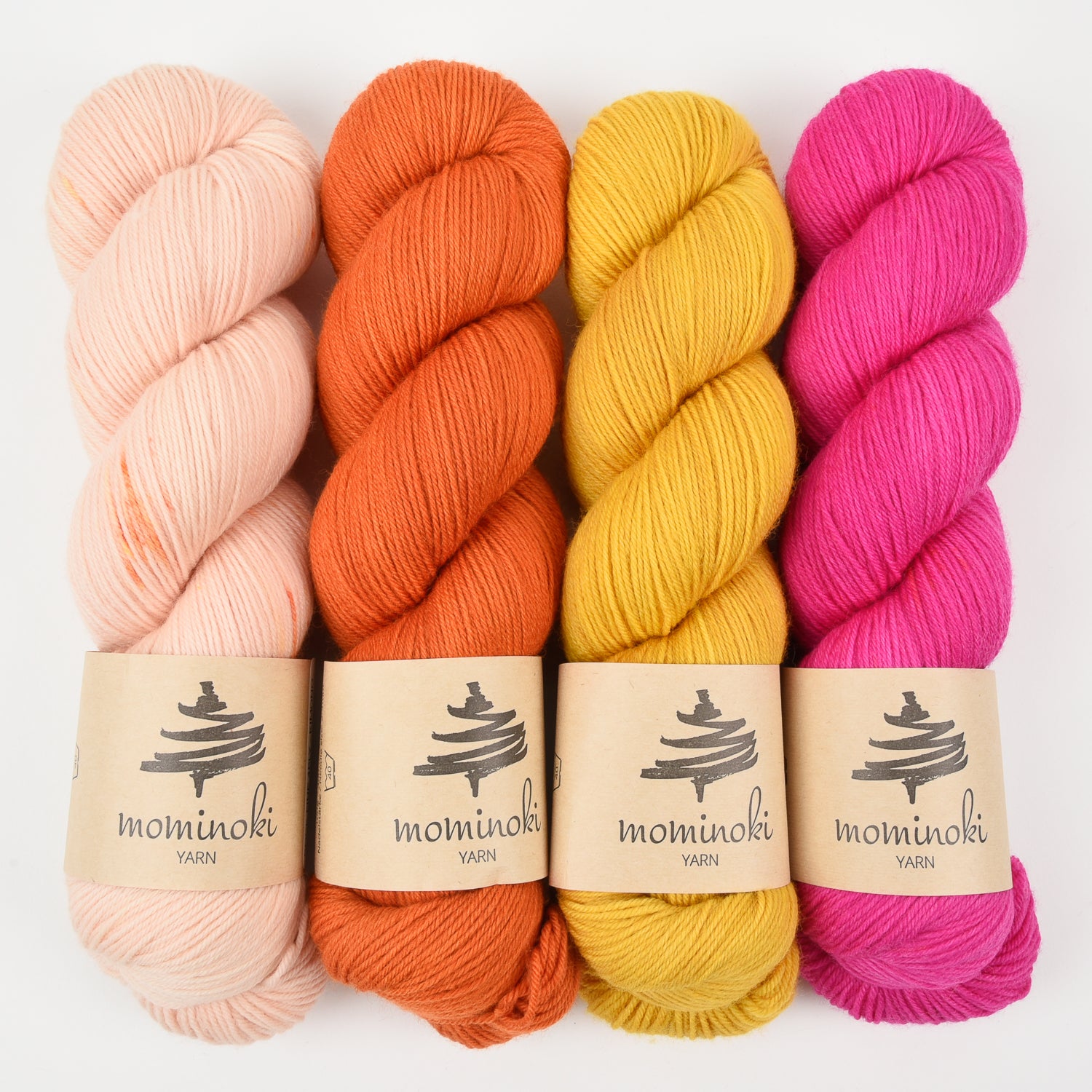 Mominoki Yarn SUMMER IS COMING Merino wool Polyamide Fingering Quick Kits