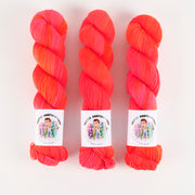 Twisted Ambitions SWEET SOCK - CHEER UP Merino wool Nylon Fingering neon pink Yarn