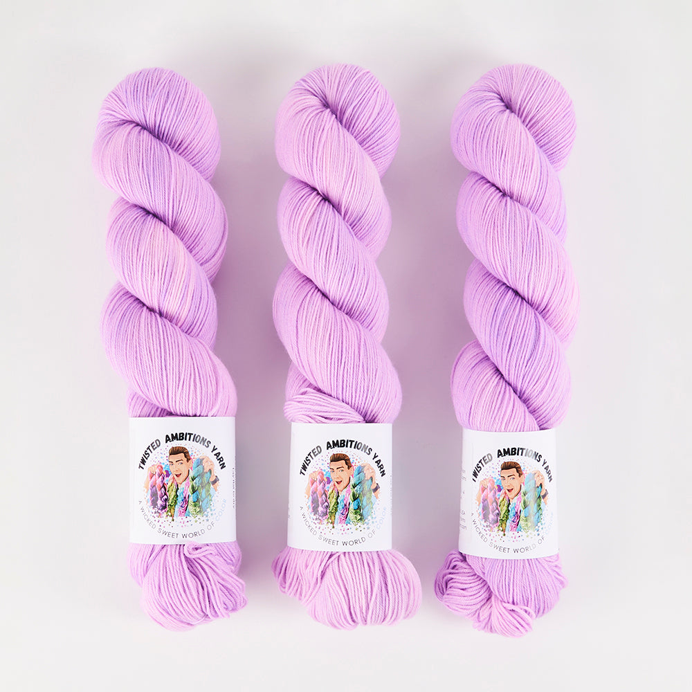Twisted Ambitions SWEET SOCK - FLOAT Merino wool Nylon Fingering purple Yarn
