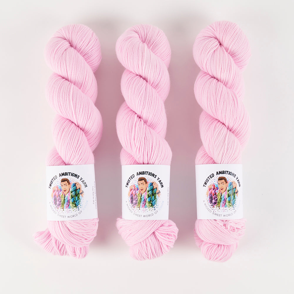 Twisted Ambitions SWEET SOCK - ORCHID Merino wool Nylon Fingering pink Yarn