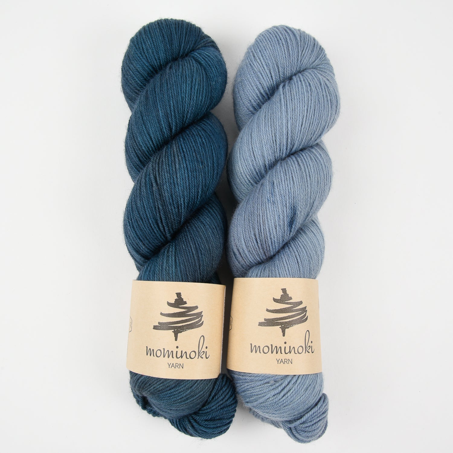 Mominoki Yarn SWIMMING IN THE ESTUARY Merino wool Polyamide Fingering Quick Kits