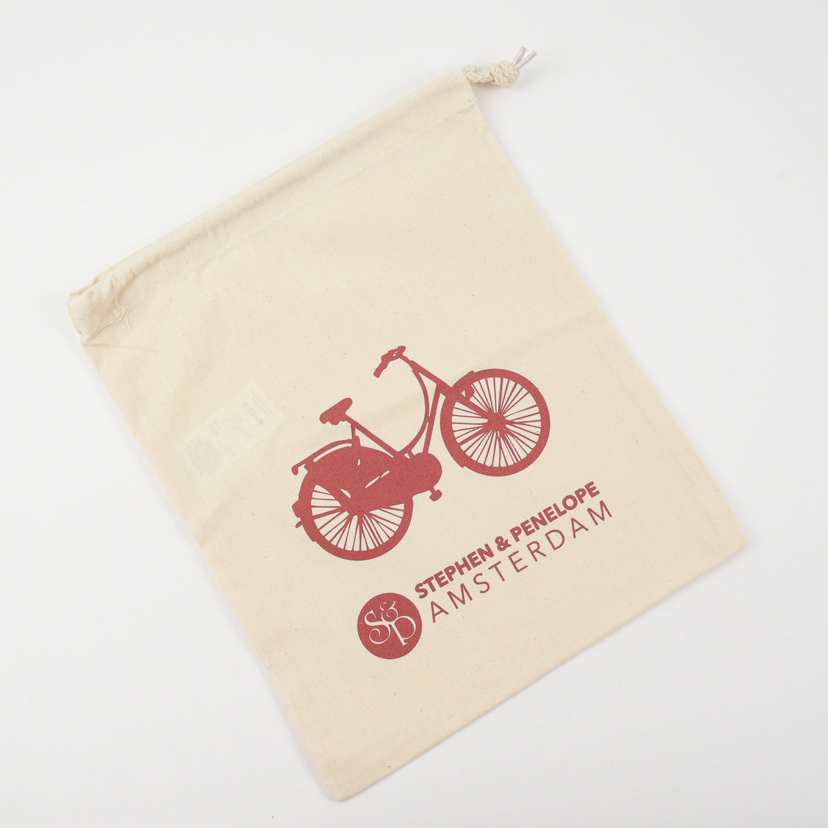 STEPHEN & PENELOPE PROJECT BAG - RED BIKE