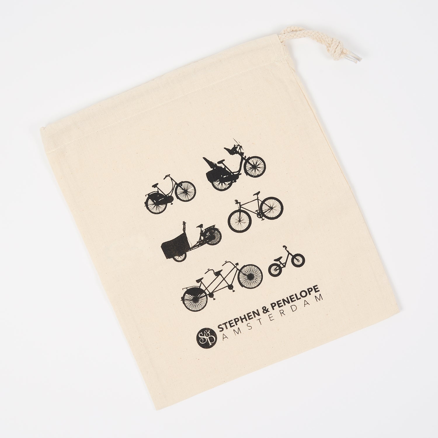Stephen & Penelope Project Bags STEPHEN & PENELOPE PROJECT BAG - BLACK AMSTERDAM BIKES black cream Project Bags