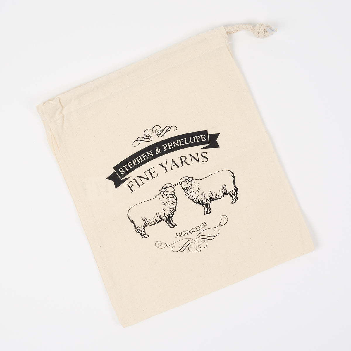 STEPHEN & PENELOPE PROJECT BAG - BLACK SHEEP