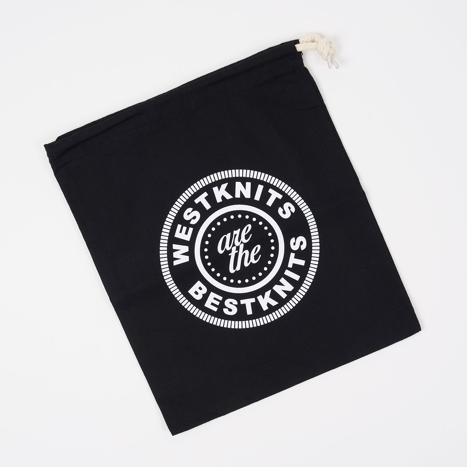 Stephen & Penelope Project Bags PROJECT BAG - WESTKNITS BESTKNITS black cream Project Bags