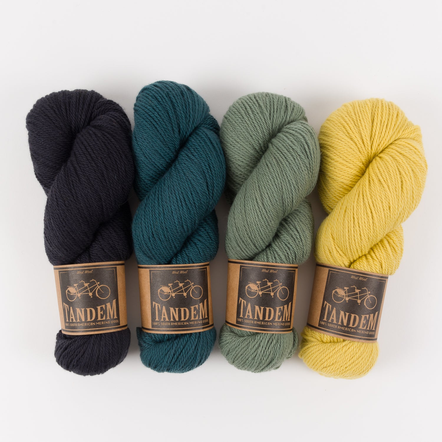 West Wool MARINE BUTTERCUP Merino wool DK Quick Kits