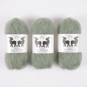 West Wool GLOWHAIR - SAGE Mohair Silk Lace green Yarn