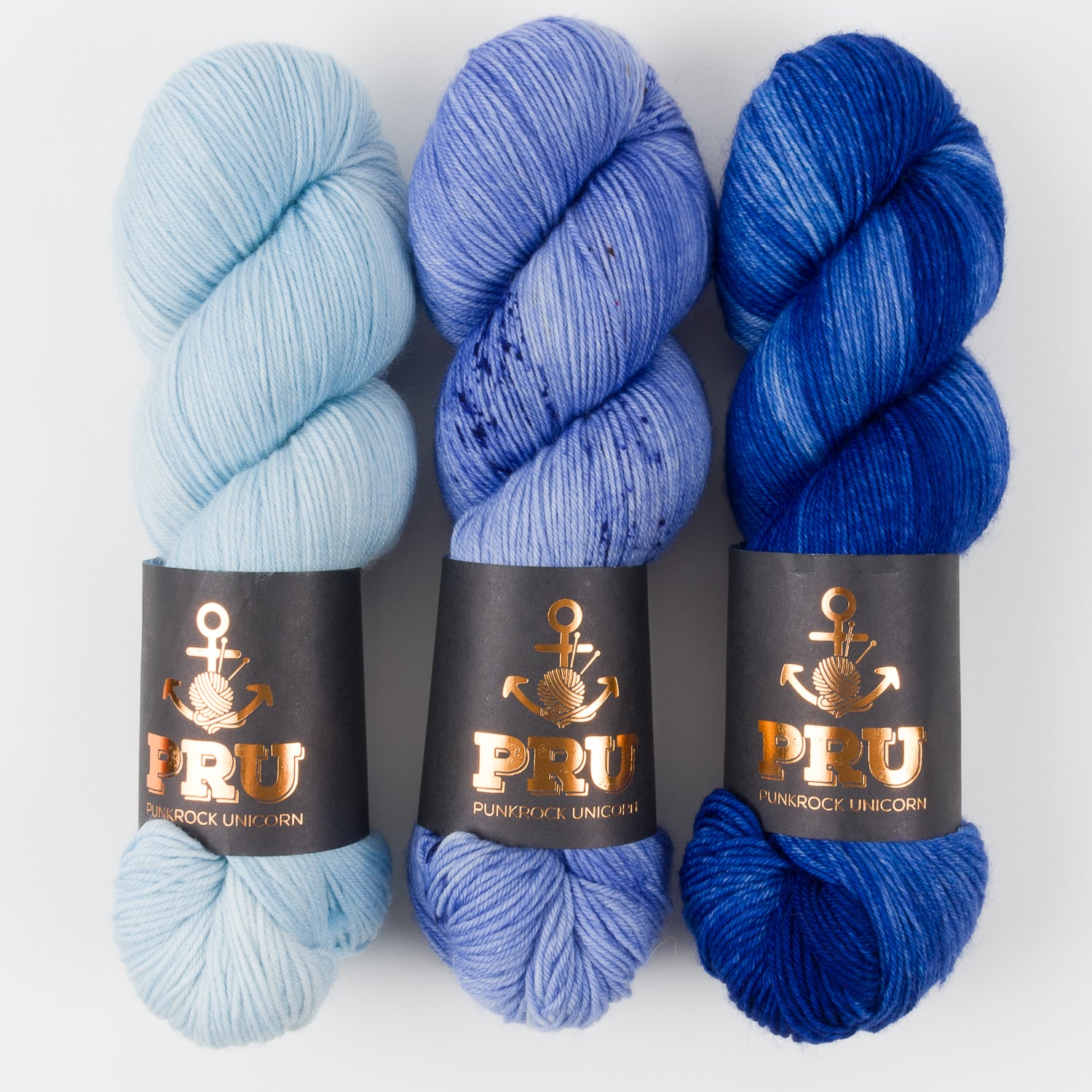 Punk Rock Unicorn SANTORINI SKIES Merino wool Nylon Fingering Quick Kits