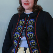 West Wool CLAMBER CARDIGAN by LYDIA MORROW - COPENHAGEN Merino wool Fingering black blue red Designer Kits