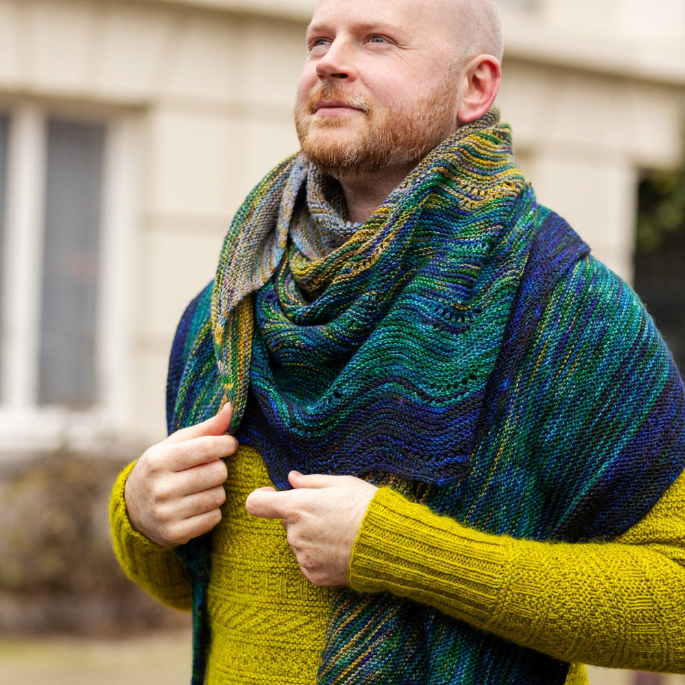 WESTKNITS NO. 3 FIVE-SKEIN FADE SHAWLS – Stephen & Penelope