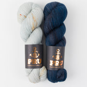 Punk Rock Unicorn SEASONED OCEAN Merino wool Nylon Fingering Quick Kits